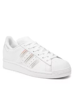 Buty dla dziewczynek - Adidas Buty Superstar J FV3139 Biały - grafika 1