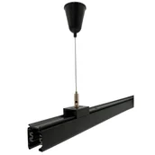Lampy pozostałe - Zawiesie do szyn 3F 1,5M czarne TRA-SUS-BK - miniaturka - grafika 1