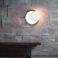 Lampy ścienne - Trio MIO 240310131 biały kinkiet okrągły ze zmiennym kształtem LED 6W 3000K światło odbite - miniaturka - grafika 1