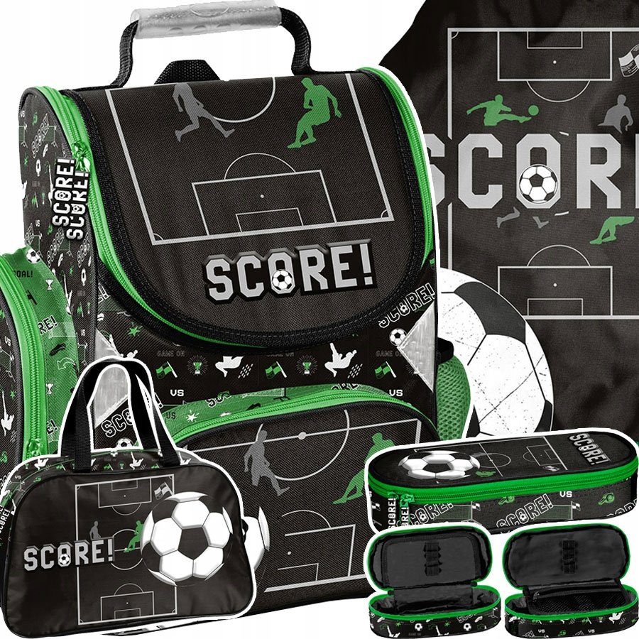 Zestaw Tornister Plecak Szkolny Do 1 Klasy Football Piłka Nożna Tuba Torba