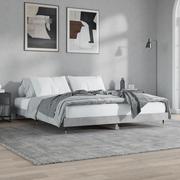 Łóżka - Rama łóżka, szarość betonu, 120x200 cm, materiał drewnopochodny Lumarko! - miniaturka - grafika 1