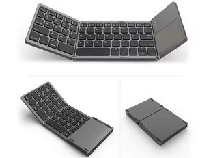Alogy Klawiatura Bezprzewodowa Alogy składana Bluetooth touchpad Win/iOs/Android 5902738988955 - Klawiatury do laptopów - miniaturka - grafika 1