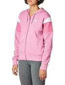 Bluzy damskie - Nike bluza damska W Nsw Hrtg Hoodie Fz Flc różowy Magic Flamingo/Cosmic Fuchsia/White/(White) S - miniaturka - grafika 1