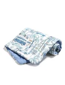 Koce i narzuty dla dzieci - La Millou Kocyk Średniaka ( Route 66 colour - Dove blue ) - miniaturka - grafika 1