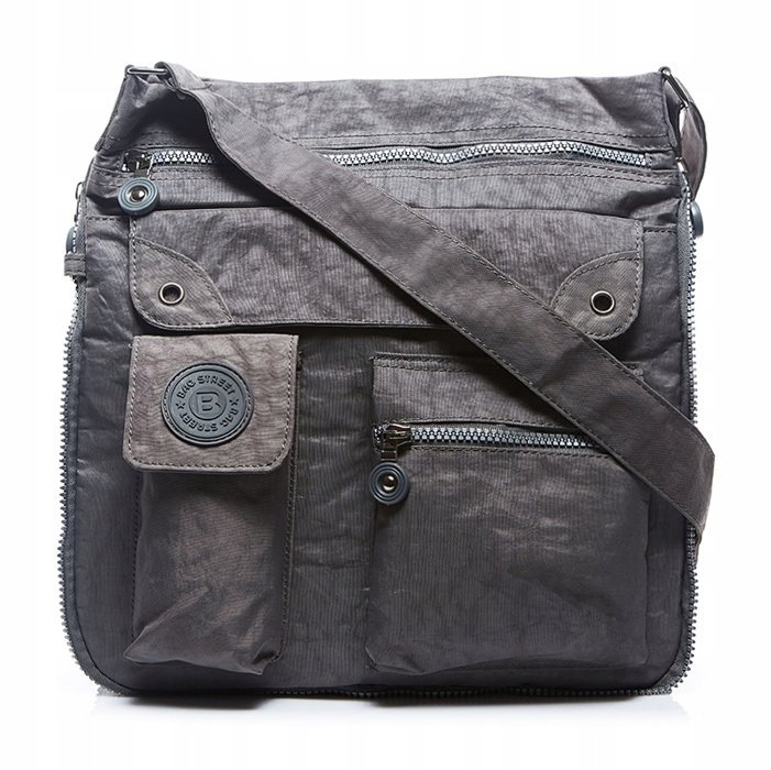 Kelly Torebka Listonoszka z Materiału Damska z Kieszeniami Bag Street