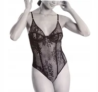 Odzież ciążowa - BODY KORONKOWE eleganckie zmysłowe CZARNE *L - miniaturka - grafika 1