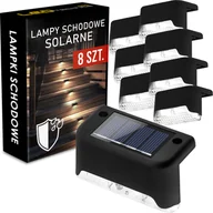 Lampy ogrodowe - ZESTAW 8szt LAMPA LED schodowa solarna wodoodporna - miniaturka - grafika 1