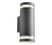 Lampy ogrodowe - Redo 90518 - Kinkiet zewnętrzny CARGO 2xGU10/28W/230V IP54 antracyt - miniaturka - grafika 1