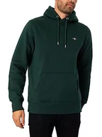 Bluzy męskie - GANT Reg Shield męska bluza z kapturem, Tartan Green, 3XL - miniaturka - grafika 1