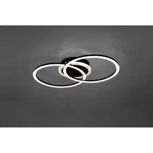 RL VENIDA Czarny mat LED 25W ściemnialna 3000K Lampa sufitowa - Lampy sufitowe - miniaturka - grafika 1