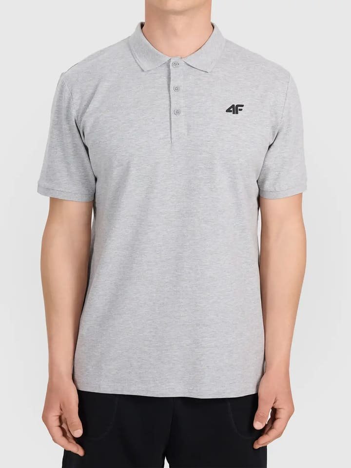4F Koszulka polo w kolorze szarym
