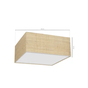 Milagro Lampa sufitowa MARSHALL WHITE RATTAN 3xE27 MLP7488 - Lampy ścienne - miniaturka - grafika 6