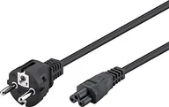 Kable miedziane - goobay 70765 kabel sieciowy z zestykiem ochronnym, wtyczka do gniazda IEC C5, 2 m/kabel zasilający 2,5 A, idealny do telewizora, monitora, laptopa, zasilacza; sprzęt DJ - miniaturka - grafika 1