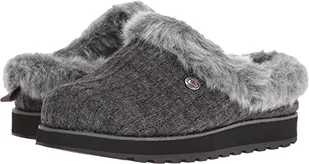 Skechers Damskie kapcie pamiątkowe - Ice Angel, Grafitowy, 3 UK Wide - Kapcie damskie - miniaturka - grafika 1
