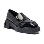 Półbuty damskie - Marc Cain Skórzane loafersy - miniaturka - grafika 1