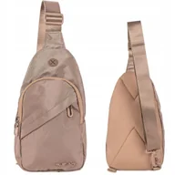 Nerki - WINGS Beżowe akcesorium MINI plecak CROSSBODY mała NERKA podróżna POJEMNA - miniaturka - grafika 1