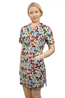 Odzież medyczna - Sukienka tunika medyczna kosmetyczna fartuch wzór 1061 kolekcja BLOOM 54 - miniaturka - grafika 1