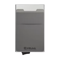 Portfele - Koruma, Aluminiowy portfel na karty, Ochrona RFID (Srebrny) - miniaturka - grafika 1