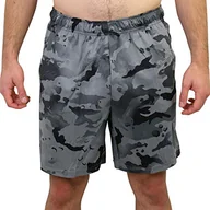 Spodenki damskie - Nike Męskie szorty 5.0 AOP CAMO Shorts, Black/Grey Fog, L - miniaturka - grafika 1