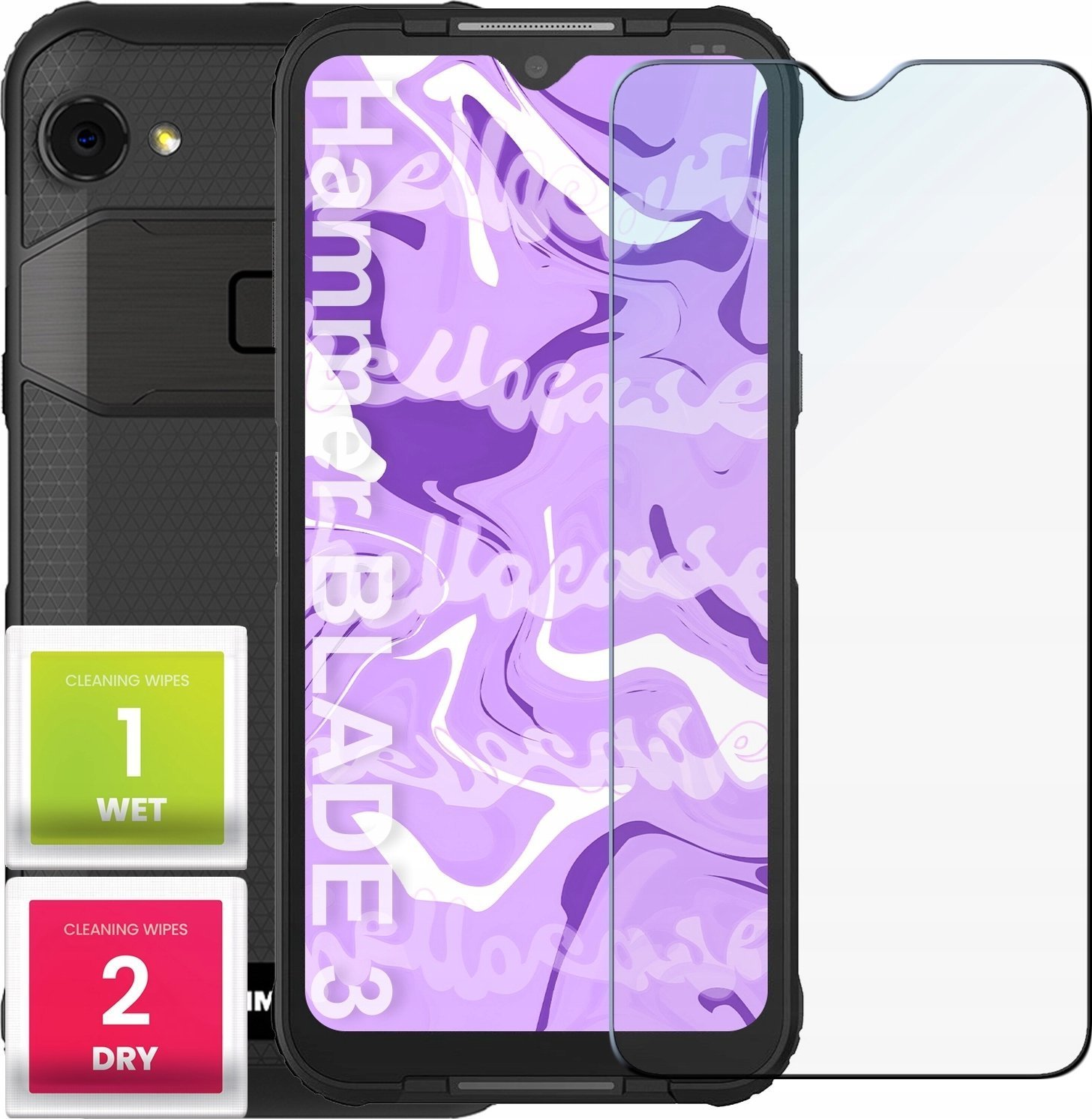 Hello Case Szkło Hartowane do Hammer Blade 3 szybka 9H, płaskie 2.5D, ochronne
