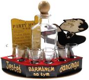 Karafki - Karafka 0,5 L Na Alkohol Barman Z Kieliszkami - miniaturka - grafika 1