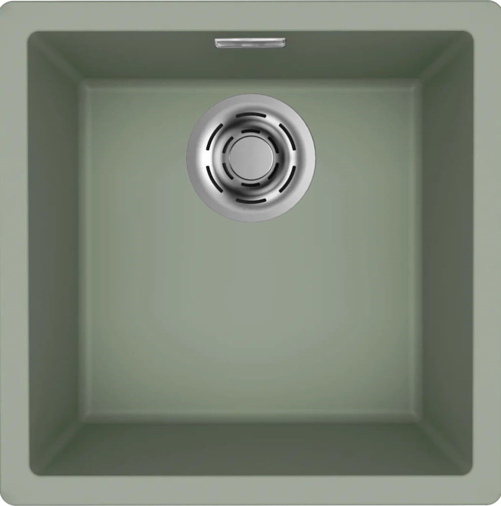 ELLECI Zlew ZEN 102 sage green (K82) KERATEK (LKZ10282BKM)