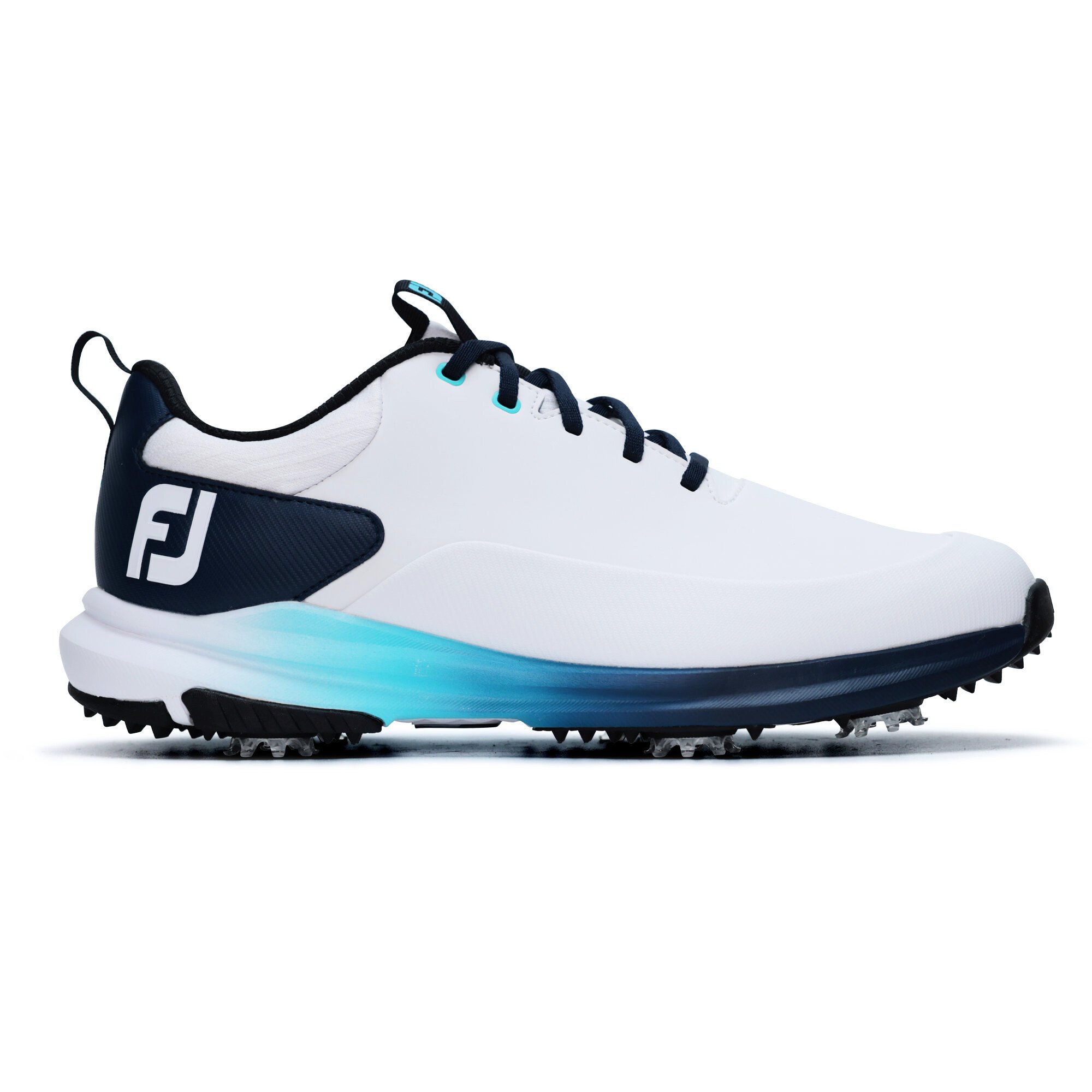 Męskie buty do golfa Footjoy FJ Tour Rival White/Navy/Blue EUR 45