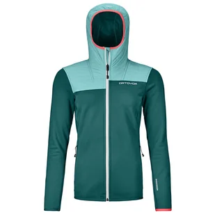Bluza damska Ortovox Fleece Plus Hoody W Rozmiar: S / Kolor: zielony - Bluzy sportowe damskie - miniaturka - grafika 1