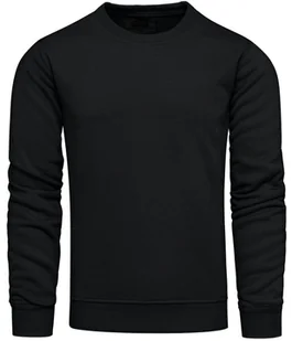 Bluza męska bez kaptura czarna Recea - Bluzy męskie - miniaturka - grafika 1