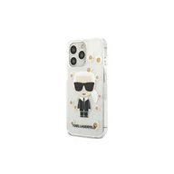 Etui i futerały do telefonów - Karl Lagerfeld KLHCP13XHFLT iPhone 13 Pro Max 6,7" przezroczysty/transparent Flower Ikonik Karl KF000979 - miniaturka - grafika 1