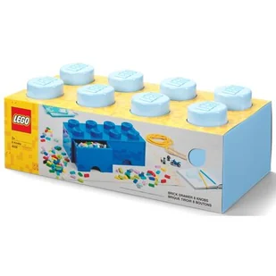 Lego Brick Drawer 8 Light Royal Blue - Pojemniki na zabawki - miniaturka - grafika 1