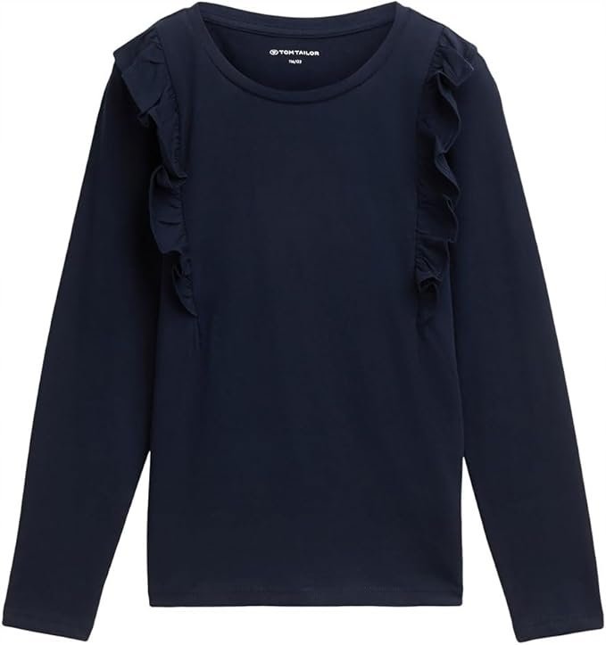 BLUZKA DZIEWCZĘCA Z DŁUGIM RĘKAWEM LONGSLEEVE TOM TAILOR GRANATOWY 116/122
