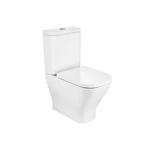 Roca Gap Toaleta WC kompaktowa 60x36,5 cm Rimless bez kołnierza z powłoką biała A342737S0H - Kompakty WC - miniaturka - grafika 2