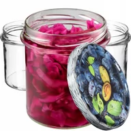 Pojemniki kuchenne - Szklane słoiki Avila 350ml 20szt. 82mm + wieczka "Śliwki" - miniaturka - grafika 1