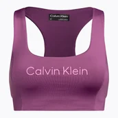 Bielizna sportowa damska - Biustonosz fitness Calvin Klein Medium Support amethyst - miniaturka - grafika 1