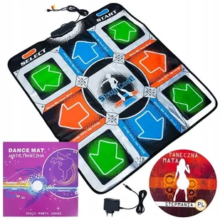Mata Taneczna USB Stepmania Kompatybilna z PC i TV Zestaw z Grą CD - Instrumenty muzyczne dla dzieci - miniaturka - grafika 1