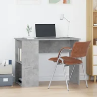 Biurka - vidaXL Biurko, szarość betonu, 100x55x75 cm, materiał drewnopochodny - miniaturka - grafika 1