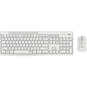 Logitech MK295 Silent Wireless Combo, hiszpański układ QWERTY – biały - Zestawy myszka + klawiatura - miniaturka - grafika 1