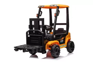 Pojazd Wózek Widłowy JCB Żółty - Pojazdy elektryczne dla dzieci - miniaturka - grafika 1
