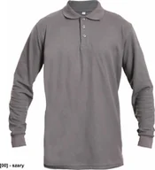 Odzież robocza - CERVA SANGU - koszulka polo dł.rękaw - szary M - miniaturka - grafika 1