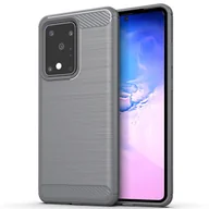 Etui i futerały do telefonów - Ochronne etui na telefon Samsung Galaxy S20 Ultra Case Cover Carbon Optics Grey - miniaturka - grafika 1