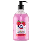 Kosmetyki kąpielowe dla dzieci - Carrefour Soft Mydło w płynie dla dzieci o zapachu truskawki 500 ml - miniaturka - grafika 1