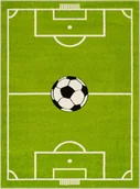 Dywany dla dzieci - Dywan Boisko Piłka Funky 133x180 Hop Gol Limonka - miniaturka - grafika 1