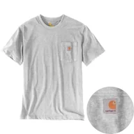 Koszulki męskie - Koszulka męska T-shirt Carhartt Pocket szara XL - miniaturka - grafika 1