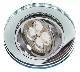 Candellux Lighting oczko led + halogen SSU-23 CH/TR+WH 2263052 wpuszczane sufitowe szkło przezroczyste 2263052 - Oprawy, klosze i abażury - miniaturka - grafika 1