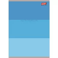 Zeszyty szkolne - Unipap zeszyt okładka laminowana A5, 60 kartek, krata, niemiecki ze ściągą COLOR STRIPES - miniaturka - grafika 1