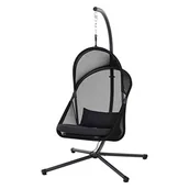 Fotele ogrodowe wiszące - Siena Garden YOBAYA fotel wiszący, Cool Black - miniaturka - grafika 1