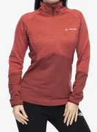 Bluzy sportowe damskie - Bluza polarowa damska Vaude Larice HZ Fleece Jacket - brick - miniaturka - grafika 1