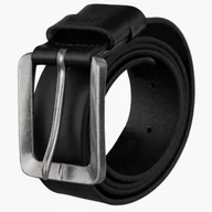 Paski - Pasek Męski BIG STAR Skórzany Pas Do Spodni Czarny OO675008 Czarny 110 - miniaturka - grafika 1