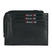 Etui na dokumenty i karty - Etui na karty z portmonetką - czarne - miniaturka - grafika 1